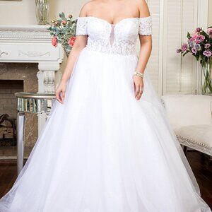 SWEETHEART OFF-SHOULDER WEDDING GOWN GSGL1936